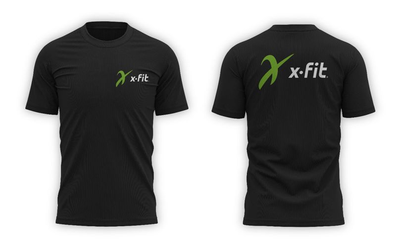 Макет футболки X-Fit с логотипом