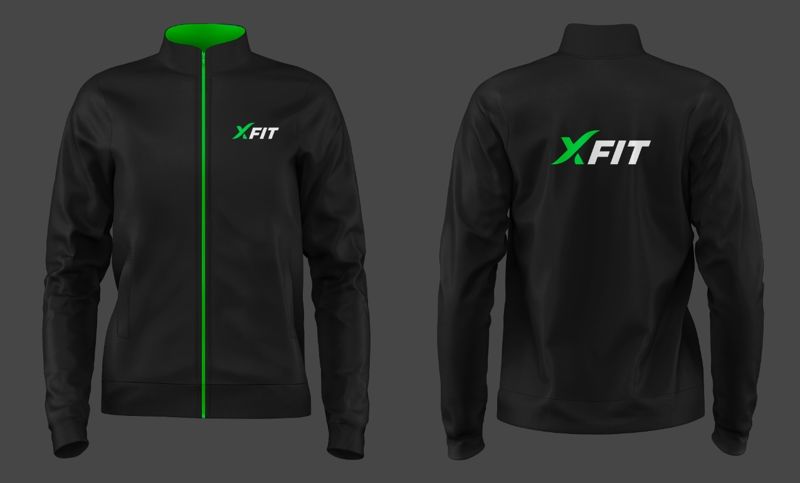 Макет олимпийки X-Fit на молнии